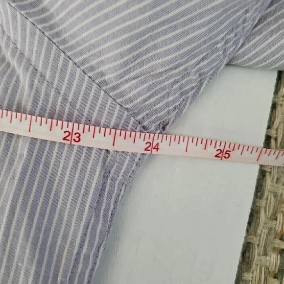 Men's PERRY ELLIS Purple Pinstripe Iced Grape Button-Down SZ XL Extra Large‎ NWT - Picture 7 of 7